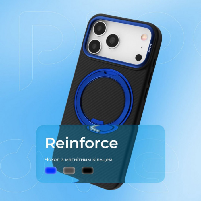 Чохол Proove Reinforce Case with Magnetic Ring для iPhone 13 Blue (PCREIP130012)