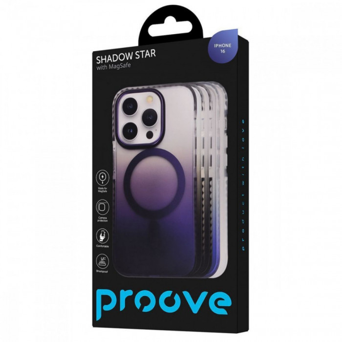 Чохол Proove Shadow Star Case with Magnetic Ring для iPhone 16 White (PCSSIP160014)