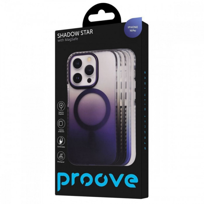Чохол Proove Shadow Star Case with Magnetic Ring для iPhone 16 Pro Blue (PCSSIP16P012)