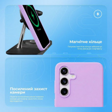 Чохол Proove Silicone Case with Magnetic Ring для Samsung Galaxy Flip 7 Black (PCSLSGFLP702)