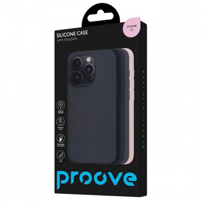 Чохол Proove Silicone Case with Magnetic Ring для iPhone 15 Clay (PCSMIP150022)