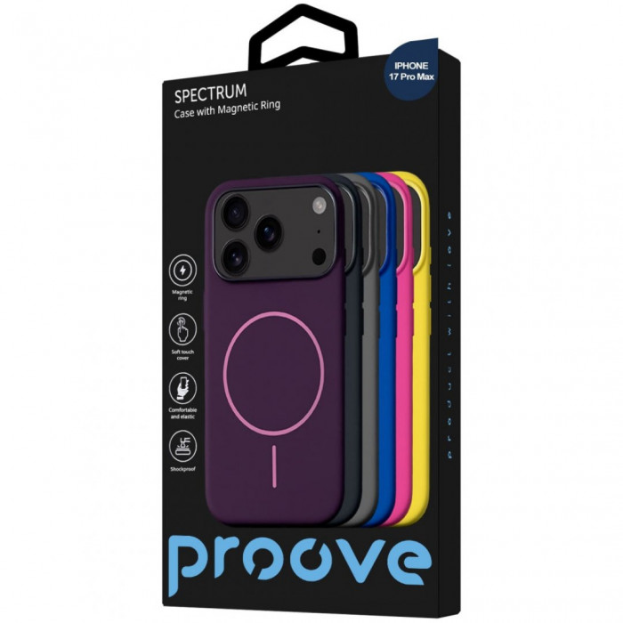 Чохол Proove Spectrum Case with Magnetic Ring для iPhone 17 Pro Max/18 Pro Max Midnight Blue (PCSPIP17PM08)