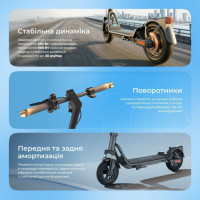 Електросамокат Proove Model City Pulse 350W (чорно-блакитний) (CTPL35030101)