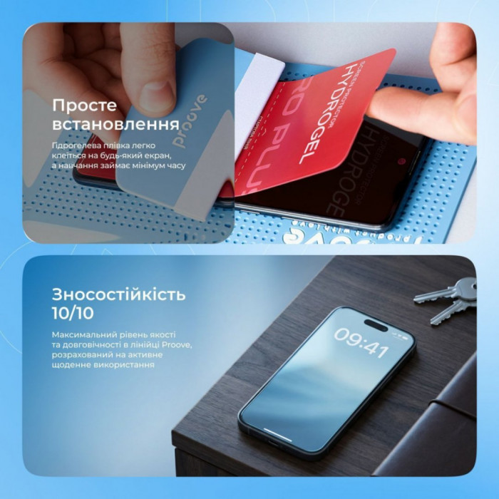 Захисна гідрогелева плівка Proove Hydrogel Screen Protection PRO PLUS Matte (GGPP22001150)