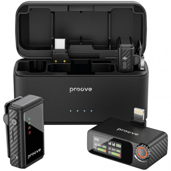 Бездротовий петличний мікрофон Proove Forum Pro Black (PFWM00000201)