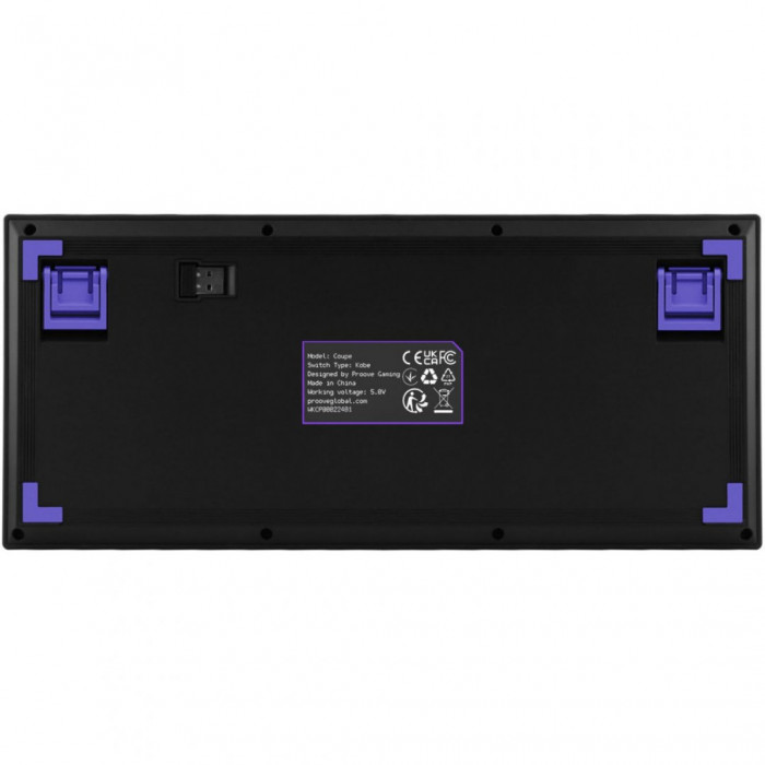 Бездротова клавіатура Proove Gaming Coupe (Ukraine Layout) White/Purple (WKCP00022404)