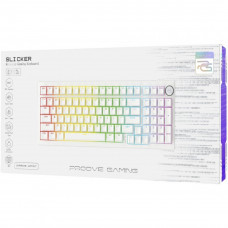 Беспроводная клавиатура Proove Gaming Slicker Special Edition (Ukraine Layout) White/Purple (WKSLSE022416)