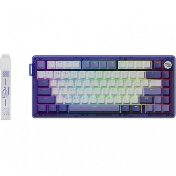 Бездротова клавіатура Proove Gaming T-Racer (Ukraine Layout) Purple/White (WKTR00022417)