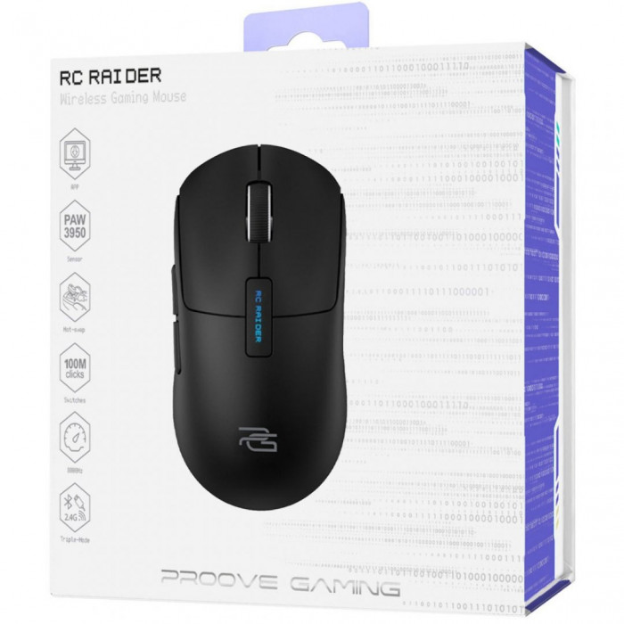 Бездротова ігрова миша Proove Gaming RC Raider 8K White/Purple (WMRR00122017)