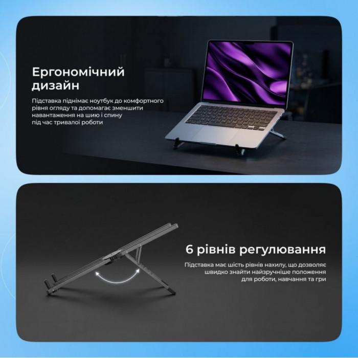 Підставка для ноутбука Proove X-Fan Silver (LSXF00000104)