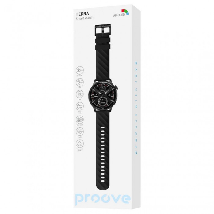 Смарт-годинник Proove Terra with GPS Black (SWTR00006401)