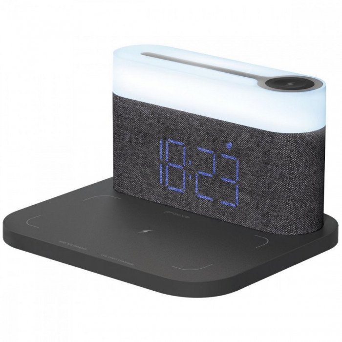 Нічник з бездротовою зарядкою Proove Day & Night Dark Gray (PLDN05002005)
