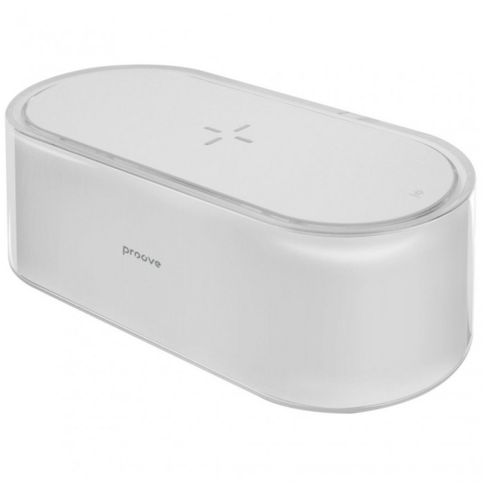 Нічник з бездротовою зарядкою Proove Multicolor Glow 1200mAh White (PLGM00102002)
