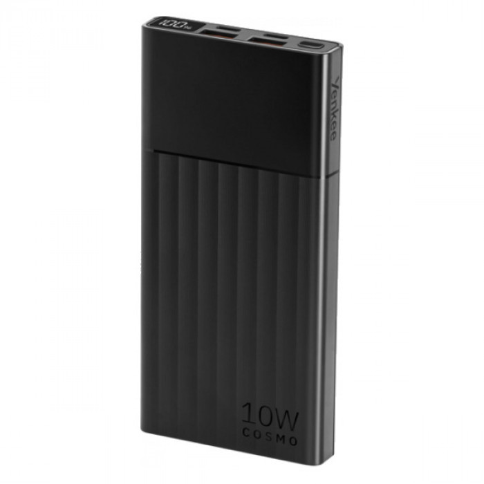 Зовнішній акумулятор Power Bank Yenkee YPB 1031 10000mAh PD20W + QC22.5W Black