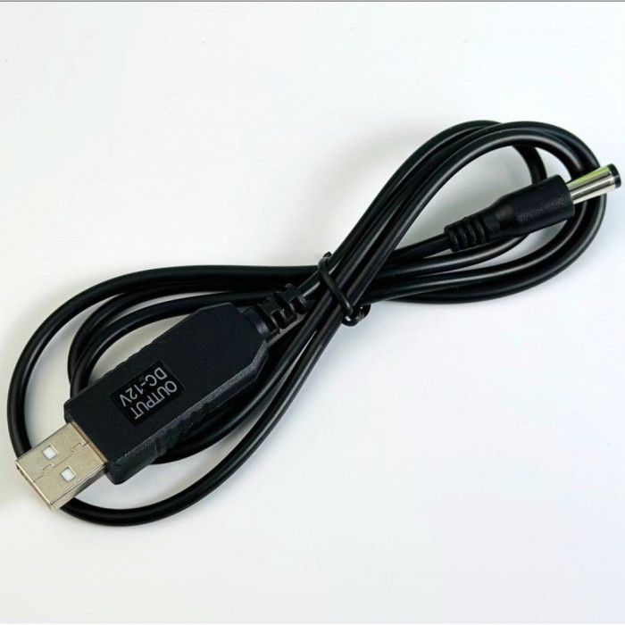 Кабель для роутера Boost Cable USB-DC12V (2,1x5,5mm) Black