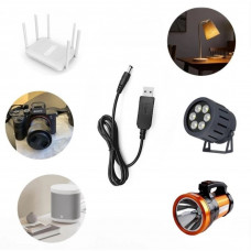 Кабель для роутера Boost Cable USB-DC12V (2,1x5,5mm) Black
