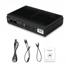 Джерело безперебійного живлення UPS DC1018P 10400mAh, USB/ DC: 9V/12V Black