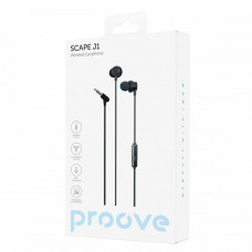 Проводные наушники Proove Scape J1 (3.5mm) Black (WESJ10000801)