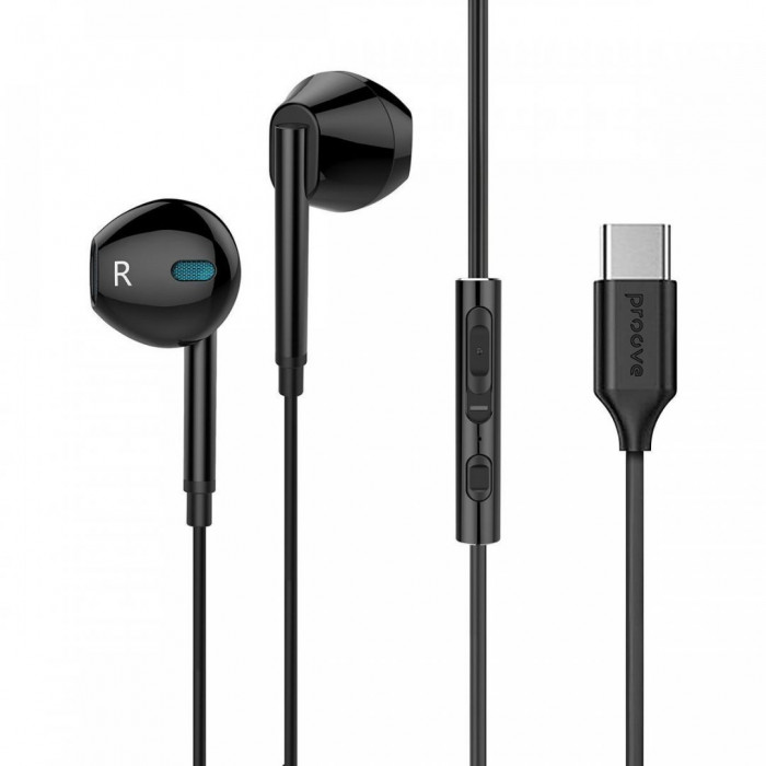 Проводные наушники Proove Scape C3 (Type-C) Black (WESC00002001)