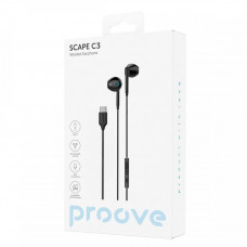 Проводные наушники Proove Scape C3 (Type-C) Black (WESC00002001)
