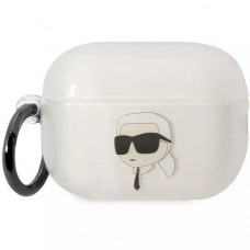 Чохол Karl Lagerfeld Ikonik Karl Lagerfeld для AirPods Pro 2 Transparent (KLAP2HNIKTCT)