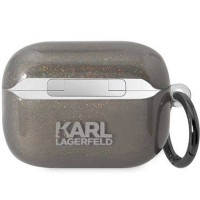Чехол Karl Lagerfeld Gliter Karl & Choupette для AirPods 2 Black (KLAP2HNKCTGK)