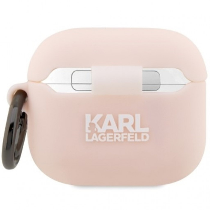 Чохол Karl Lagerfeld Silicone Karl Head 3D для AirPods Pro 2 Pink (KLAP2RUNIKP)