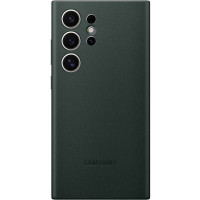 Чохол Leather Case для Samsung S24 Ultra Pine Green (AAA)