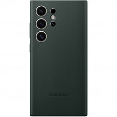 Чехол Leather Case для Samsung S24 Ultra Pine Green (AAA)