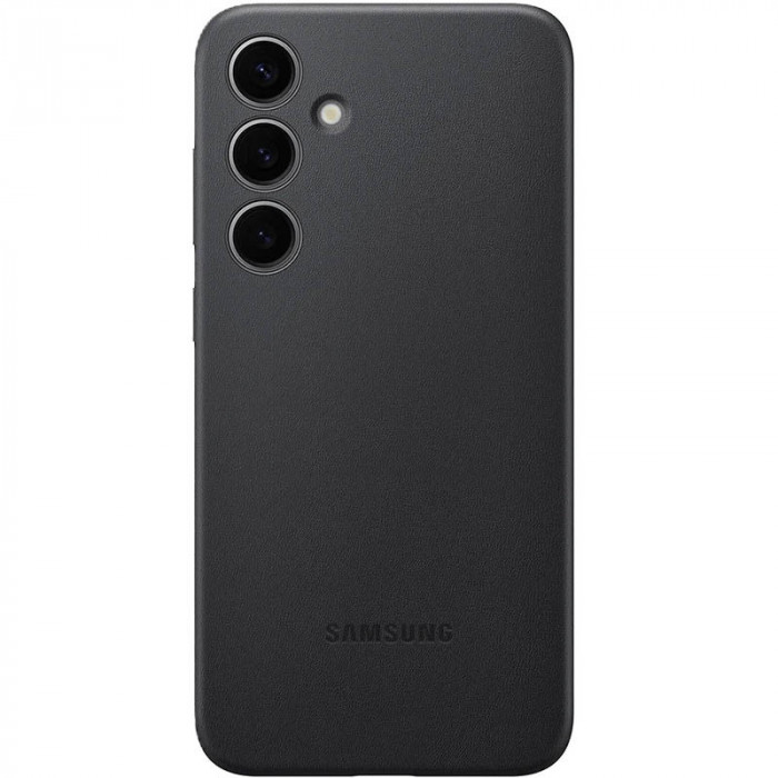 Чохол Leather Case для Samsung S24+ Black (AAA)