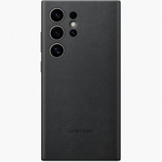 Чехол Leather Case для Samsung S24 Ultra Black (AAA)