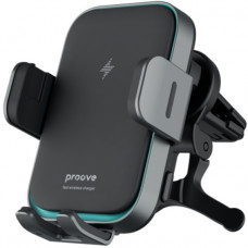 Автодержатель с беспроводной зарядкой Proove Triple Clamp Pro 15W Gray (WHTP15010004)