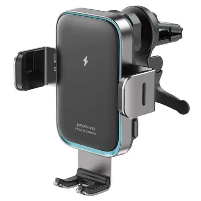 Автодержатель с беспроводной зарядкой Proove Triple Clamp Pro 15W Gray (WHTP15010004)
