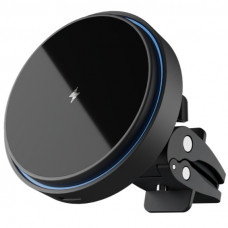 Автодержатель с беспроводной зарядкой Proove Light Circle 15W Black