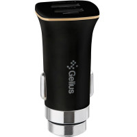 Автомобільний зарядний пристрій Gelius Apollo 2USB 3.1A 15W+Lightning