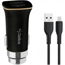 Автомобильное зарядное устройство Gelius Apollo 2USB 3.1A 15W+Micro
