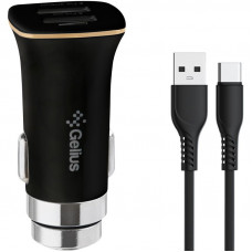 Автомобильное зарядное устройство для Gelius Apollo 2USB 3.1A 15W+Type-c