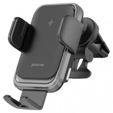 Автодержатель с беспроводной зарядкой Proove Nitro Charge 15W Black