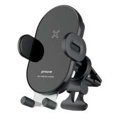 Автодержатель с беспроводной зарядкой Proove Rounded Energy 15W Black