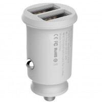 Автомобильное зарядное устройство Baseus Grain 3.1A 2USB White