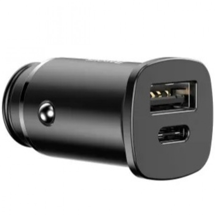 Автомобильное зарядное устройство Baseus Square Metal PPS 30W USB+Type-C