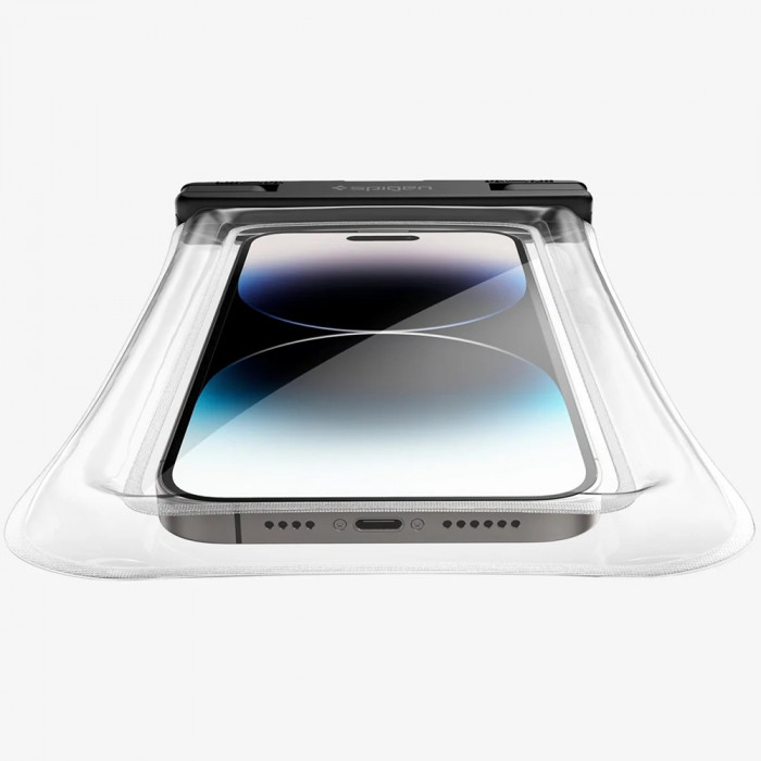 Водонепроницаемый чехол Spigen A610 Universal Waterproof Float 8.2" Crystal Clear (AMP04530)