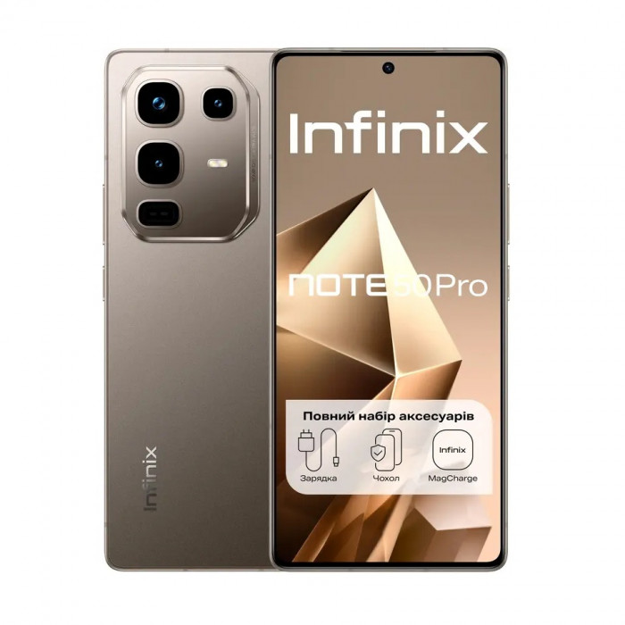 Infinix Note 50 Pro X6855 12/256GB Titanium Grey Infinix Note 50 Pro X6855 12/256GB Titanium Grey