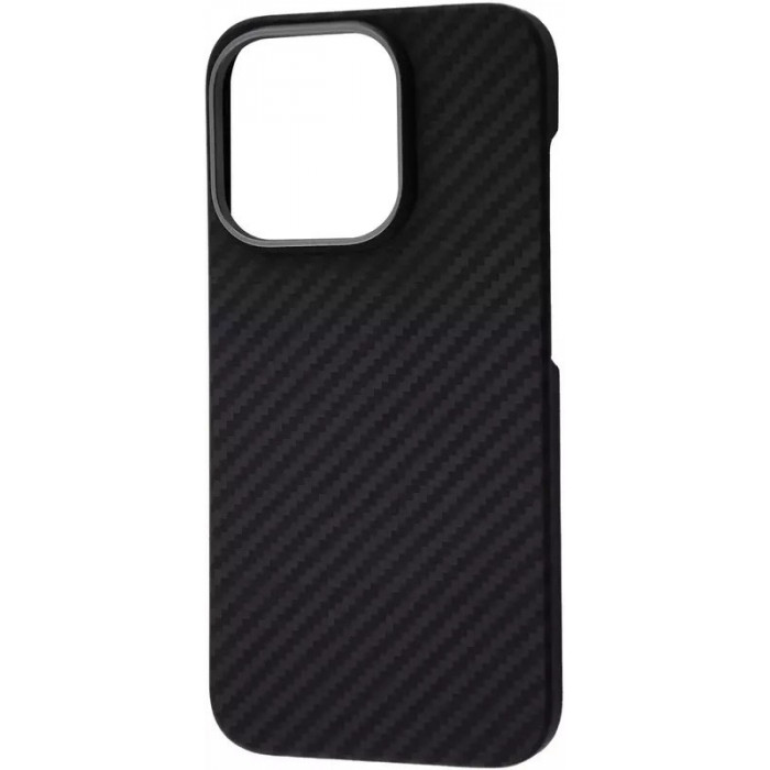 Чехол Carbon Kevlar MagSafe для iPhone 15 Pro Max Black