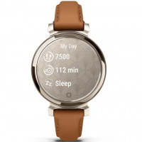 Смарт-годинник Garmin Lily 2 Classic Cream Gold with Tan Leather Band (010-02839-02/60)