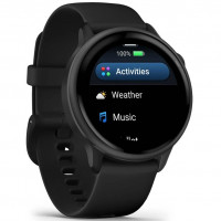 Смарт-часы Garmin Vivoactive 6 Slate with Black Band (010-02985-00/40)