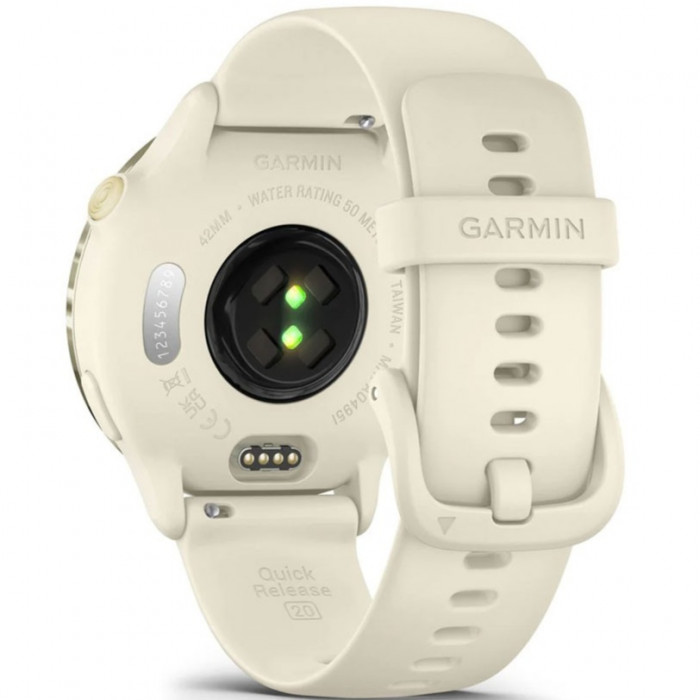 Смарт-годинник Garmin Vivoactive 6 Lunar Gold with Bone Band (010-02985-01/41)