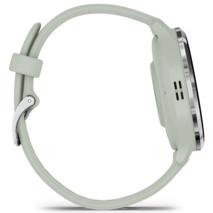 Смарт-годинник Garmin Venu 3S Silver Stainless Steel Bezel with Sage Gray Case and Silicone Band (010-02785-01/51)