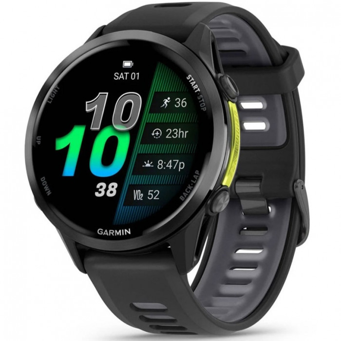 Смарт-годинник Garmin Forerunner 970 Carbon Gray DLC Titanium Bezel with Black Case and Black/Transparent White Band (010-02969-00/10/60) Смарт-годинник Garmin Forerunner 970 Carbon Gray DLC Titanium Bezel with Black Case and Black/Transparent White Band (010-02969-00/10/60)