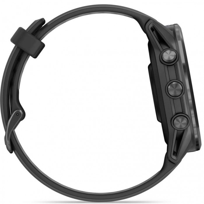 Смарт-годинник Garmin Forerunner 970 Carbon Gray DLC Titanium Bezel with Black Case and Black/Transparent White Band (010-02969-00/10/60)